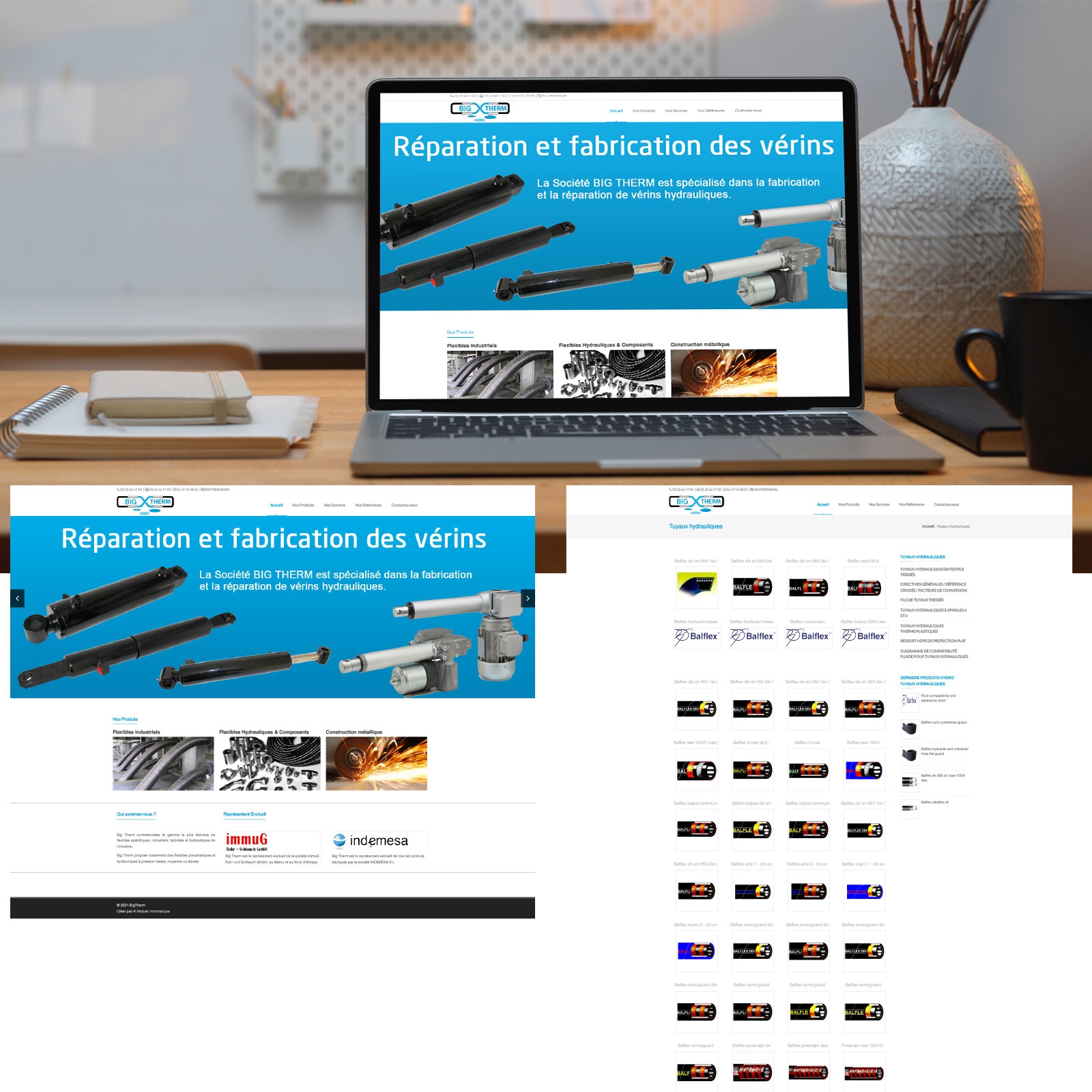 Création de Site Web Catalogue pour Big Therm image 0