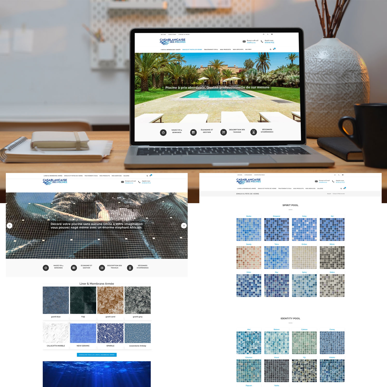 Création de site web Catalogue pour Casablancaise des Piscines image 0